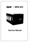 Thumbnail B&W MPA-810 Bowers & Wilkins , Service Manual