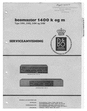 Thumbnail Bang & Olufsen Beomaster 1400 K og M   , Service Manual
