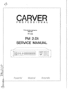 Thumbnail Carver PT-1250 and PM-2.0t  original Service Manual