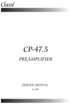 Thumbnail Classe CP-47.5 Preamplifier , Original Service Manual