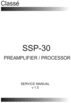 Thumbnail Classe SSP-30 Preamplifier , Original Service Manual