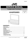 Thumbnail JVC AV-42-PD20ES Plasma , Service Manual & Schematics Thumbnail JVC AV-42-PD20ES Plasma , Service Manual & Schematics