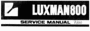 Thumbnail Luxman R-800 Receiver , Service-Repair Manual Thumbnail Luxman R-800 Receiver , Service-Repair Manual