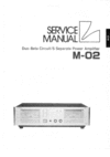 Thumbnail Luxman M-02 Power Amplifier , Service-Repair Manual Thumbnail Luxman M-02 Power Amplifier , Service-Repair Manual