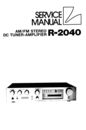 Thumbnail Luxman R-2040 Receiver , Service-Repair Manual Thumbnail Luxman R-2040 Receiver , Service-Repair Manual