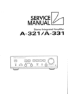 Thumbnail Luxman A-321 & A-331 amplifiers , Service-Repair Manual