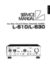 Thumbnail Luxman  L-510 , L-530 amplifiers , Service-Repair Manual