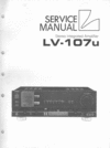 Thumbnail Luxman  LV-107-U amplifier , Service-Repair Manual