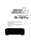 Thumbnail Luxman D-107U Valve CD Player , Original Service Manual