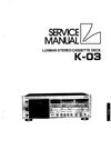 Thumbnail Luxman K-03 Cassette Deck , Original Service Manual Thumbnail Luxman K-03 Cassette Deck , Original Service Manual
