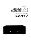 Thumbnail Luxman LV-117 , Service Manual Thumbnail Luxman LV-117 , Service Manual