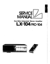 Thumbnail Luxman LX-104 & RC-104 , Service Manual Thumbnail Luxman LX-104 & RC-104 , Service Manual