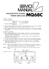 Thumbnail Luxman MQ-68C  Tube Power Amplifier , Service Manual