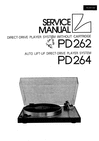 Thumbnail Luxman PD-262 , PD-264 , Turntable , Original Service Manual