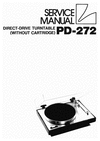 Thumbnail Luxman PD-272    Turntable , Original Service Manual