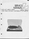 Thumbnail Luxman PD-284  Turntable , Original Service Manual