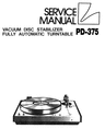 Thumbnail Luxman PD-375  , Turntable , Original Service Manual