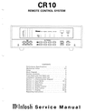 Thumbnail McIntosh CR-10 , Original Service Manual
