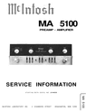 Thumbnail McIntosh MA-5100 , Original Service Manual