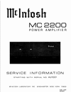 Thumbnail McIntosh MC-2200 , Original Service Manual
