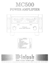 Thumbnail McIntosh MC-500 , Original Service Manual