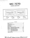 Thumbnail McIntosh MC-7270 , Original Service Manual
