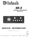 Thumbnail McIntosh MI-3 , Original Service Manual