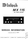 Thumbnail McIntosh MX-115 , Original Service Manual