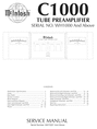 Thumbnail McIntosh C-1000T sn WH1000 and above Original Service Manual