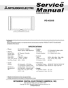 Thumbnail Mitsubishi PD-4225-S Plasma  , Service Manual & Schematics