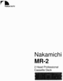 Thumbnail Nakamichi MR-2 Original Service Manual 