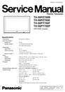 Thumbnail Panasonic TH-50-PZ700 & -PY700 , Service Manual & Schematics