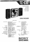 Thumbnail Sony TC-630 reel to reel tape recorder Service Manual Thumbnail Sony TC-630 reel to reel tape recorder Service Manual