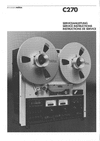 Thumbnail Studer ReVox C-270 Service Manual  english , french , german