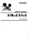 Thumbnail Teac X-7 mkII & X-7R mkII reel tape recorder Service Manual Thumbnail Teac X-7 mkII & X-7R mkII reel tape recorder Service Manual