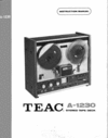 Thumbnail Teac A-1230 reel tape recorder Scematics Thumbnail Teac A-1230 reel tape recorder Scematics