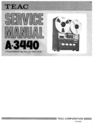 Thumbnail Teac A-3440 reel tape recorder Service Manual Thumbnail Teac A-3440 reel tape recorder Service Manual