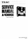 Thumbnail Teac A-4300-SX reel tape recorder Service Manual Thumbnail Teac A-4300-SX reel tape recorder Service Manual