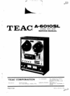 Thumbnail Teac A-6010-SL reel tape recorder Service Manual Thumbnail Teac A-6010-SL reel tape recorder Service Manual