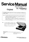 Thumbnail Technics SL-1000 mk2   Turntable , Service Manual