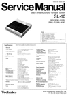 Thumbnail Technics SL-10   Turntable , Service Manual