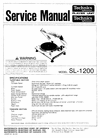 Thumbnail Technics SL-1200 Turntable , Service Manual & 2 Supplements