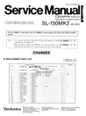 Thumbnail Technics SL-150 mk2   Turntable , Service Manual