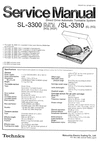 Thumbnail Technics SL-3300 , SL-3310 , Service Manual & Supplement