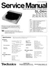Thumbnail Technics SL-D4 Turntable , Service Manual
