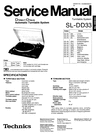 Thumbnail Technics SL-DD-33 Turntable , Service Manual