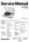 Thumbnail Technics SL-Q30  Turntable , Service Manual