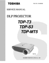 Thumbnail Toshiba TDP-T3 , TDP-S3 , TDP-MT5 , Projector Service Manual