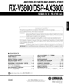 Thumbnail Yamaha RXV-3800 , DSP-AX-3800 Service Manual for repair
