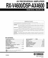Thumbnail Yamaha RXV-4600 , DSP-AX-4600 Service Manual for repair